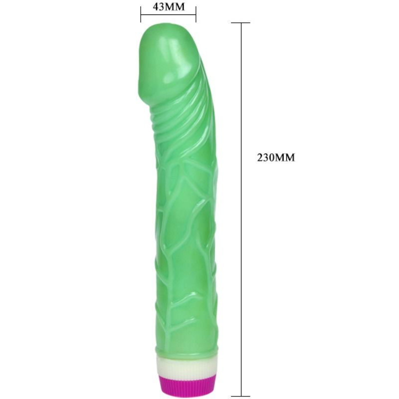 BAILE - WAVES OF PLEASURE VIBRATOR 23 CM GREEN BAILE VIBRATORS