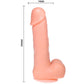 BAILE - REĀLISTS DILDO DONG VIBRĀCIJA UN ROTĀCIJA 20 CM