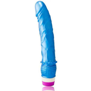 BAILE - WAVES OF PLEASURE VIBRATOR 23 CM BLUE - LoveYou.lv