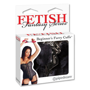 СЕРИЯ FETISH FANTASY - ЧЁРНЫЕ МЕХОВЫЕ МАНЖЕТЫ