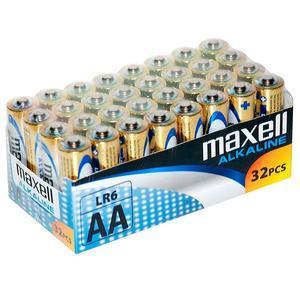 MAXELL - АККУМУЛЯТОРНАЯ БАТАРЕЯ ЩЕЛОЧНАЯ AA LR6 УПАКОВКА*32 UDS