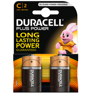 Батарейка DURACELL - PLUS POWER C LR14 2 шт.