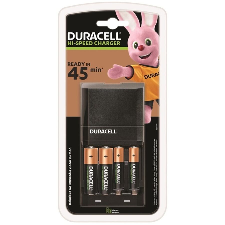 DURACELL - LĀDĒTĀJS 45MIN. + 2xAA 1700mAh + 2xAAA 750mAh