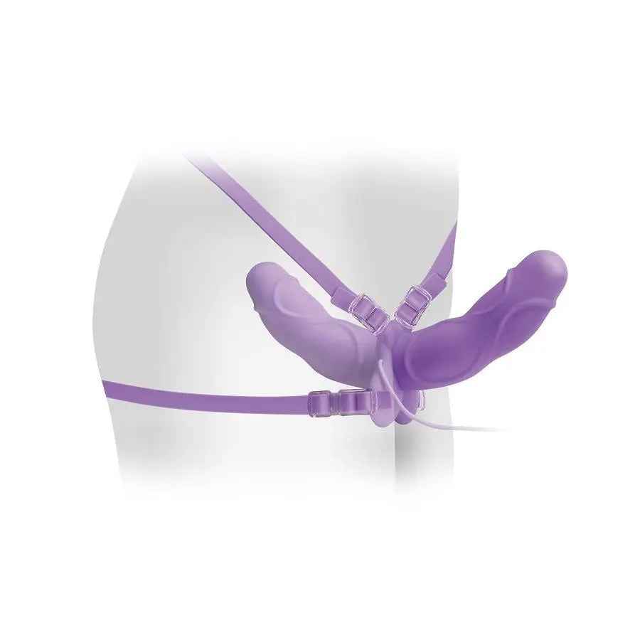 FETISH FANTASY ELITE - STRAP-ON VIBRANT DOUBLE DELIGHT VIOLET - LoveYou.lv
