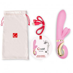 G-vibe-G-Rabbit rozā nikns zaķa vibrators