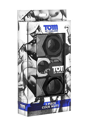 TOM OF FINLAND - 3 PIECE COCK RING TOM OF FINLAND