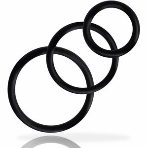 ADDICTED TOYS - RINGS SET FOR PENIS BLACK ADDICTED TOYS