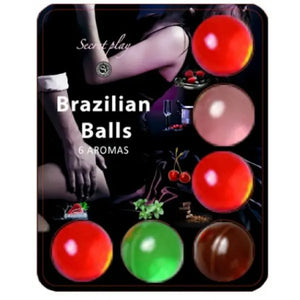 SECRETPLAY - BRAZILLIAN BALLS LUBRICANT HOT BALLS 6 UNITS SECRETPLAY COSMETIC