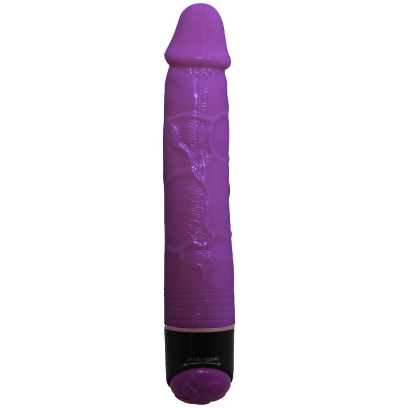BAILE - COLORFUL SEX LILAC REALISTIC VIBRATOR 23 CM BAILE