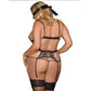 SUBBLIME - QUEEN PLUS STRAPPY CORSET SUBBLIME QUEEN PLUS SIZE
