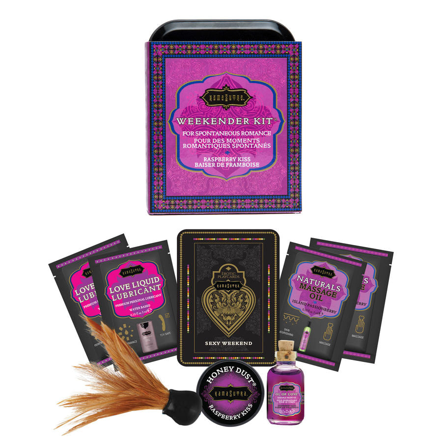 KAMASUTRA - KIT EN ÉTAIN WEEKENDER FRAMBOISE KISS FRAMBOISE KAMASUTRA COSMETICS