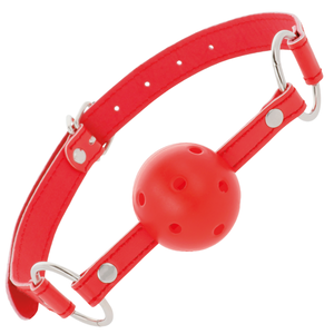 DARKNESS - RED BREATHABLE GAG DARKNESS BONDAGE