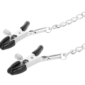DARKNESS - ADJUSTABLE NIPPLE CLAMPS METAL DARKNESS SENSATIONS