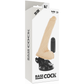 BASECOCK - REĀLISTS NATURAL TĀLVADĪBAS VIBRATORS AR sēkliniekiem 20 CM -O- 4 CM