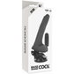BASECOCK - REĀLISTS NATURAL TĀLVADĪBAS VIBRATORS AR sēkliniekiem 20 CM -O- 4 CM