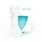 STERCUP - СИЛИКОНОВАЯ МЕНСТРУАЛЬНАЯ ЧАША FDA ЦВЕТА АКВАМАРИН - РАЗМЕР S