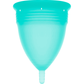 STERCUP - СИЛИКОНОВАЯ МЕНСТРУАЛЬНАЯ ЧАША FDA ЦВЕТА АКВАМАРИН - РАЗМЕР S