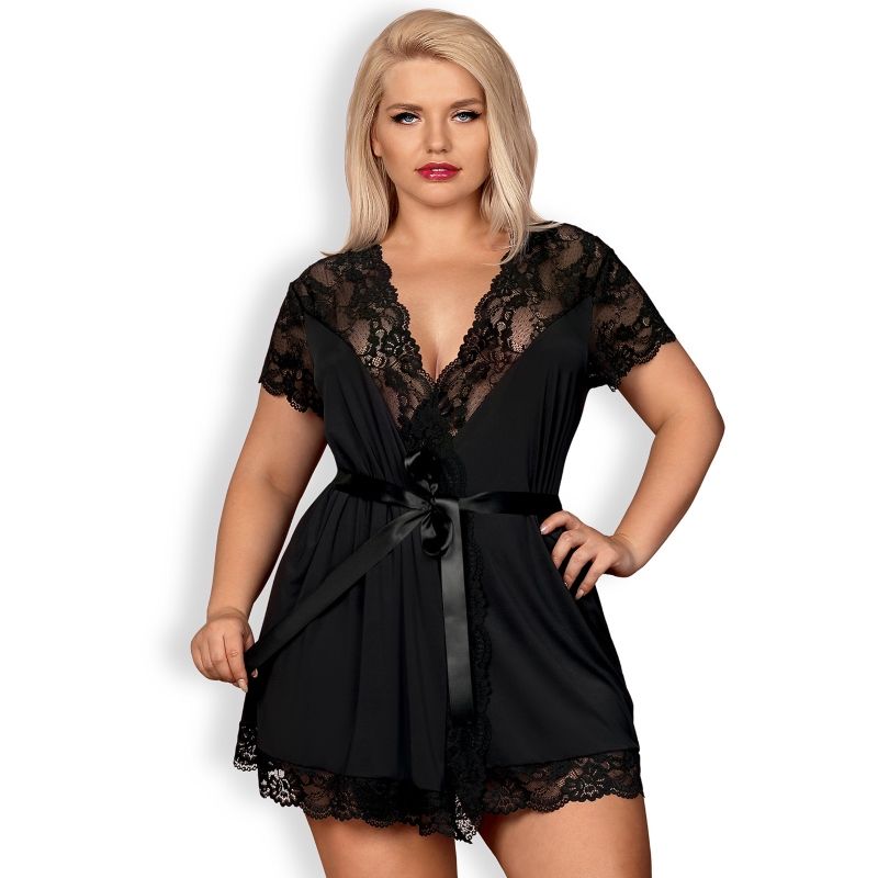 OBSESSIVE - 810-PEI-1 PEIGNOIR XXL OBSESSIVE BABYDOLL