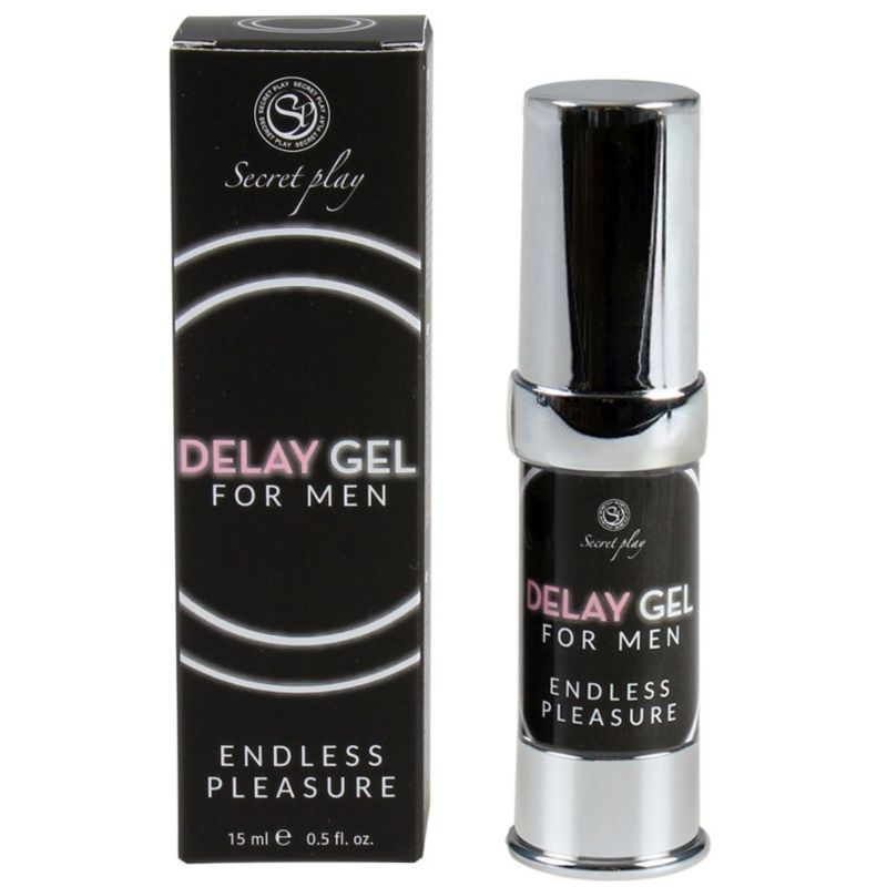 SECRETPLAY Delay Gel for Men 15ml - Retarding Gel for Enhanced Sexual Pleasure and Prolonged Orgasm with Chamomile and Mint Extracts