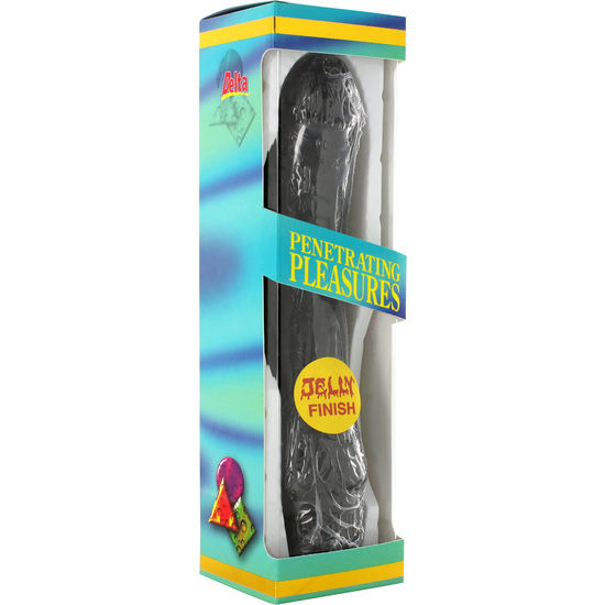 SEVEN CREATIONS - BLACK JELLY VIBRATOR 20 CM SEVEN CREATIONS