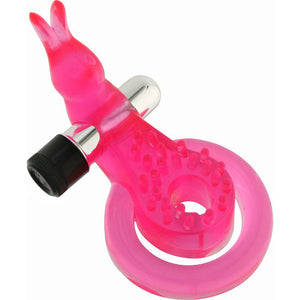 SEVEN CREATIONS - PINK BUTTERFLY PENIS AND TESTICLE RING SEVEN CREATIONS