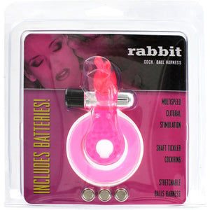 SEVEN CREATIONS - PINK BUTTERFLY PENIS AND TESTICLE RING SEVEN CREATIONS