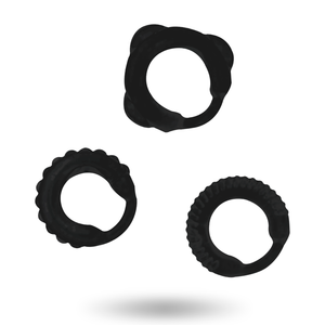 ADDICTED TOYS - НАБОР C-RING ЧЕРНЫЙ