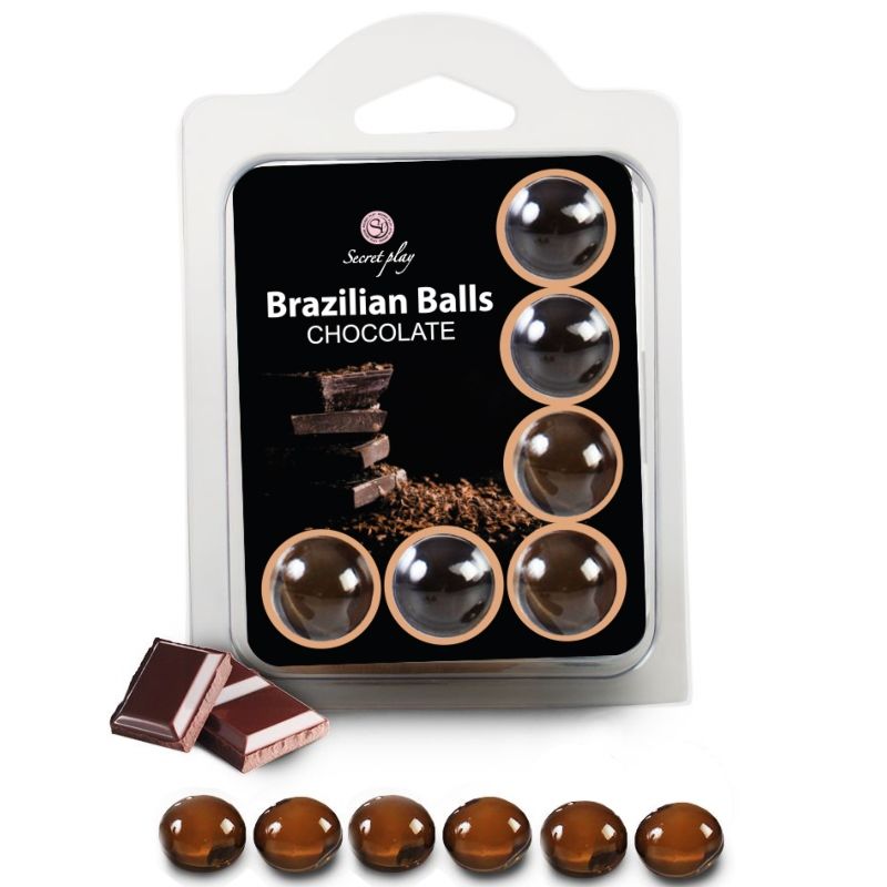 SECRETPLAY — 6 BRAZILIENS BALLS ŠOKOLĀDES KOMPLEKTS