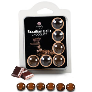 SECRETPLAY — 6 BRAZILIENS BALLS ŠOKOLĀDES KOMPLEKTS