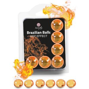 SECRETPLAY - SET 6 BRAZILIAN BALLS SILTUMA EFEKTS
