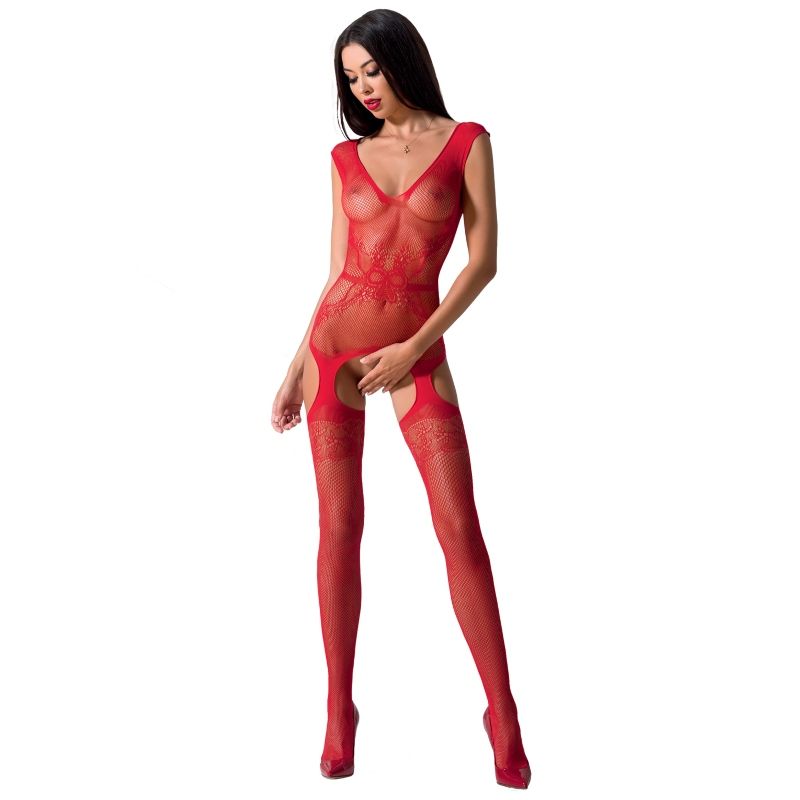 KAISLĪBA - SIEVIETE BS062 RED BODYSTOCKING VIENS IZMĒRS