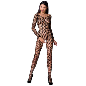 PASSION - WOMAN BS068 BODYSTOCKING BLACK ONE SIZE PASSION WOMAN