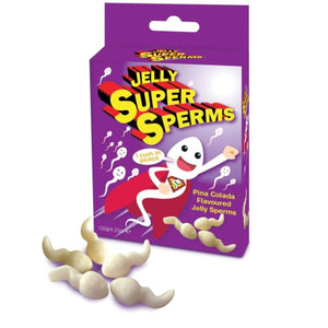 SPENCER &amp; FLEETWOOD - ЖЕВАТЕЛЬНЫЕ КОНФЕТЫ JELLY SUPER SPERM ФОРМА СПЕРМЫ 120 ГР