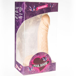 ROZĀ ISTABA - EBAN REĀLISTS DILDO MIEKSTS 19 CM