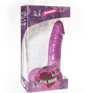 ROZĀ ISTABA - EBAN REALISTIC DILDO PURPLE 19 CM