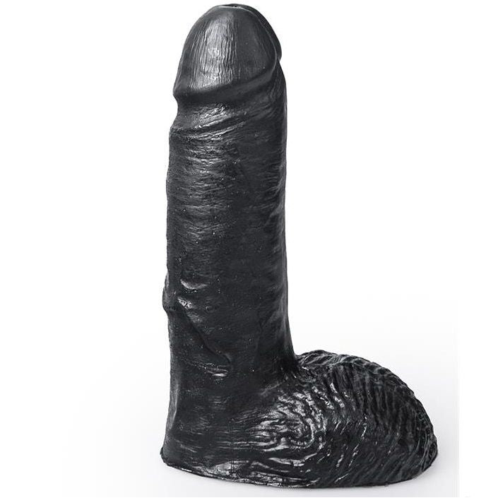 PAKĀRĀTA SISTĒMA - REĀLISTS DILDO BLACK COLOR CESAR 19 CM
