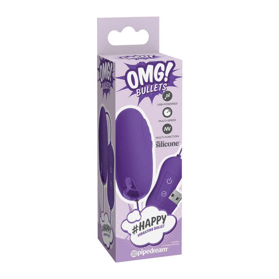 OMG - HAPPY POWERFUL LILAC VIBRATOR BULLET OMG