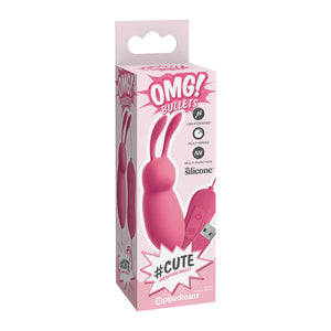 OMG - CUTE RABBIT POWERFUL PINK VIBRATOR USB OMG