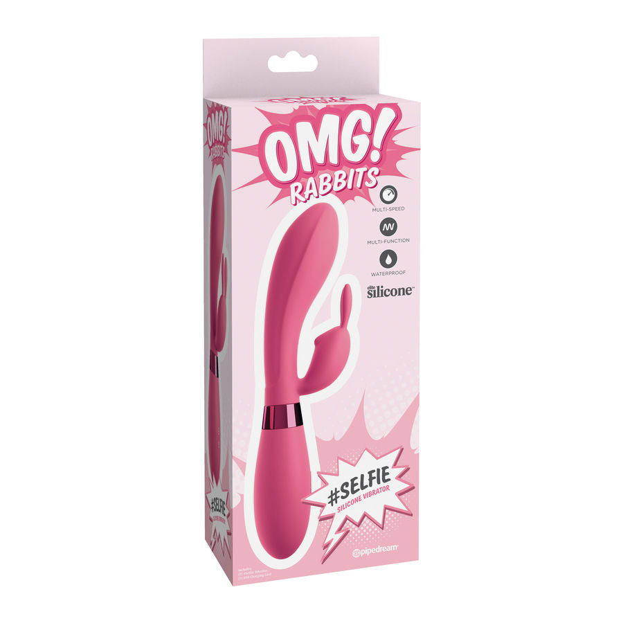 OMG - VIBRATEUR SELFIE EN SILICONE LAPIN ROSE OMG