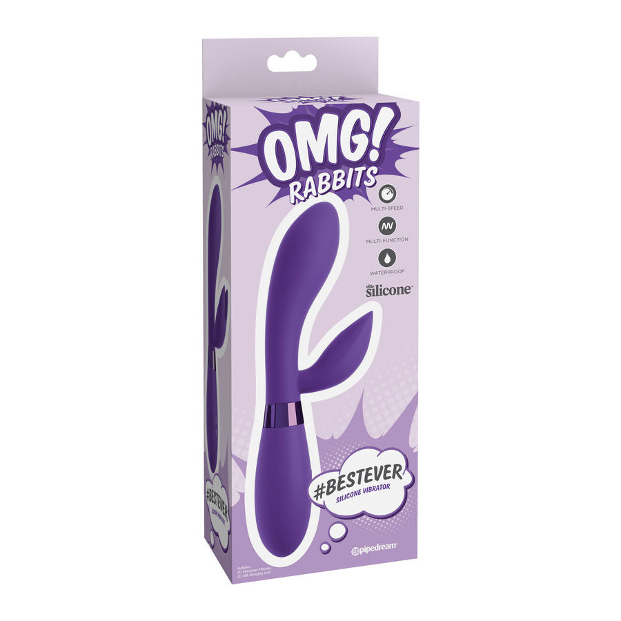 OMG - BESTEVER SILICONE VIBRATOR LILAC OMG