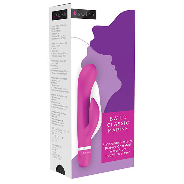 B SWISH - BWILD CLASSIC MARINE RABIT VIBRATOR CERISE