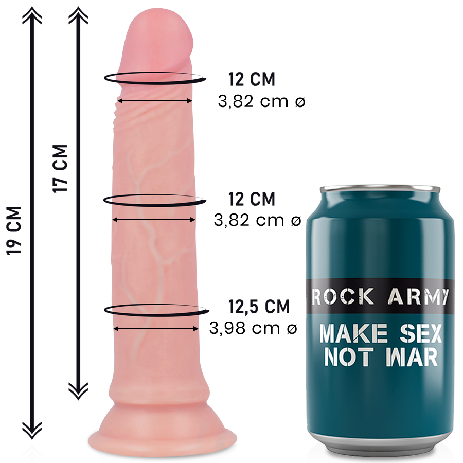 ROCKARMY - ROCKARMY LIQUID SILICONE PREMIUM AVENGER REALISTIC 19 CM -O- 3.98 CM ROCK ARMY