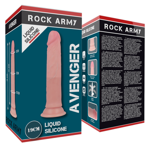 ROCKARMY - ROCKARMY ЖИДКИЙ СИЛИКОН ПРЕМИУМ МСТИТЕЛЬ РЕАЛИСТИЧНЫЙ 19 СМ -O- 3.98 СМ