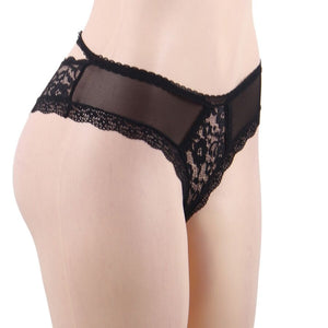 КОРОЛЕВСКОЕ БЕЛЬЕ - ТРУСИКИ ИЗ ЦВЕТОЧНОГО КРУЖЕВА S/M
