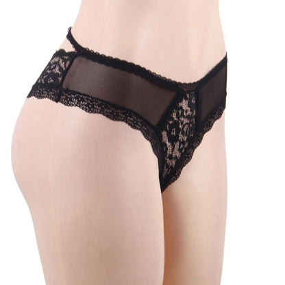 КОРОЛЕВСКОЕ БЕЛЬЕ - ТРУСИКИ ИЗ ЦВЕТОЧНОГО КРУЖЕВА S/M