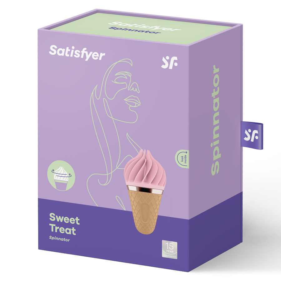 SATISFYER - SWEET TREAT SPINNATOR BROWN & PINK SATISFYER SPINNATOR