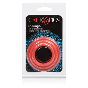 CALEXOTICS - TRI-RINGS SET RED CALEXOTICS