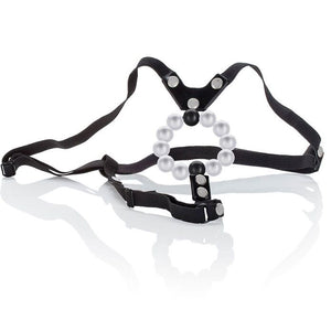CALEXOTICS - LOVERS THONG W. PLEASURE PEARLS CALEXOTICS