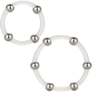 CALEXOTICS - STEEL BEADED SILICONE RING SET CALEXOTICS