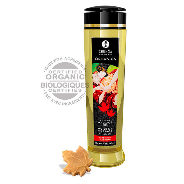 SHUNGA - ОРГАНИЧЕСКОЕ МАССАЖНОЕ МАСЛО MAPLE DELIGHT 240 МЛ